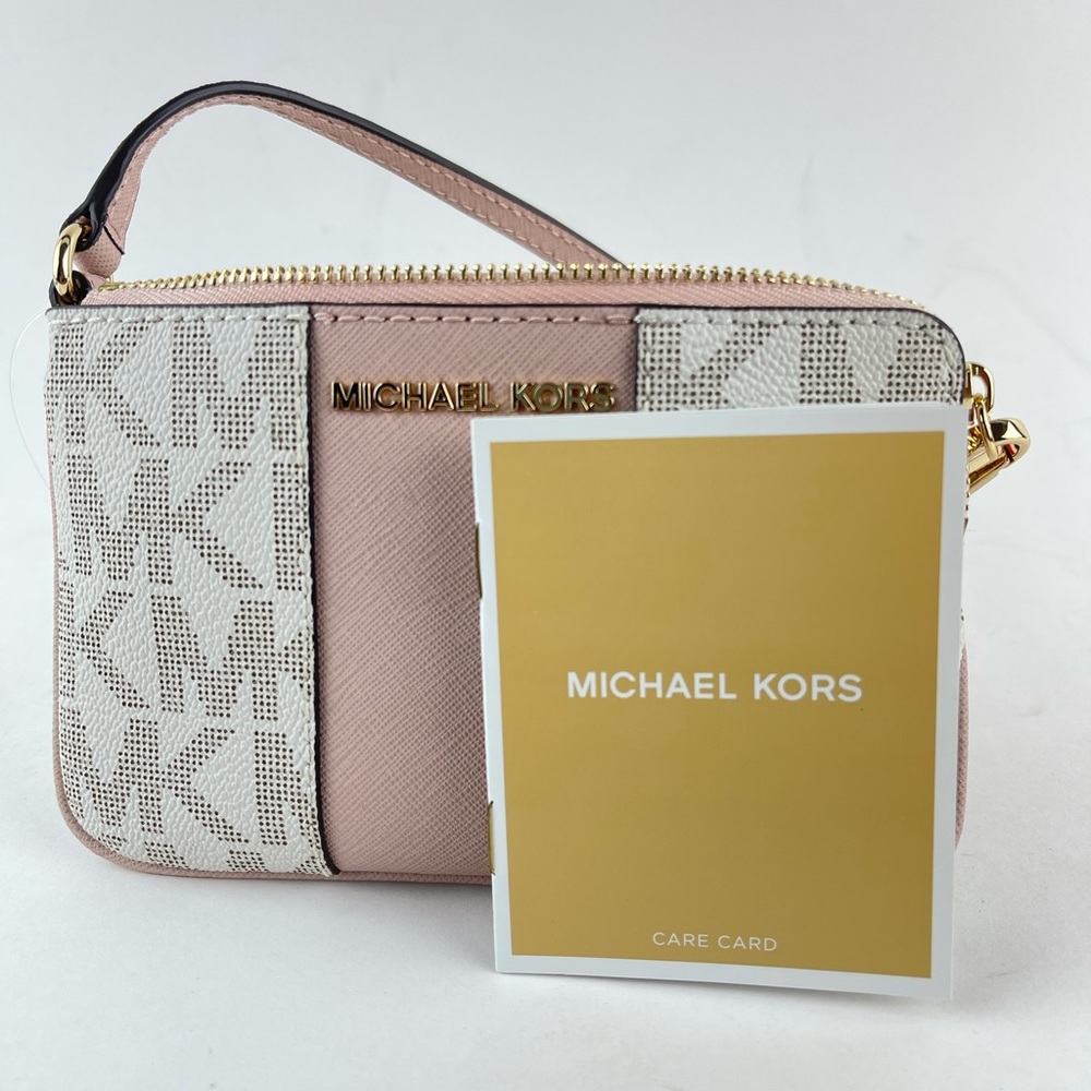 MICHAEL KORS JET TRAVEL LG CENTER STRIPE TOP ZIP - Picture 8 of 11